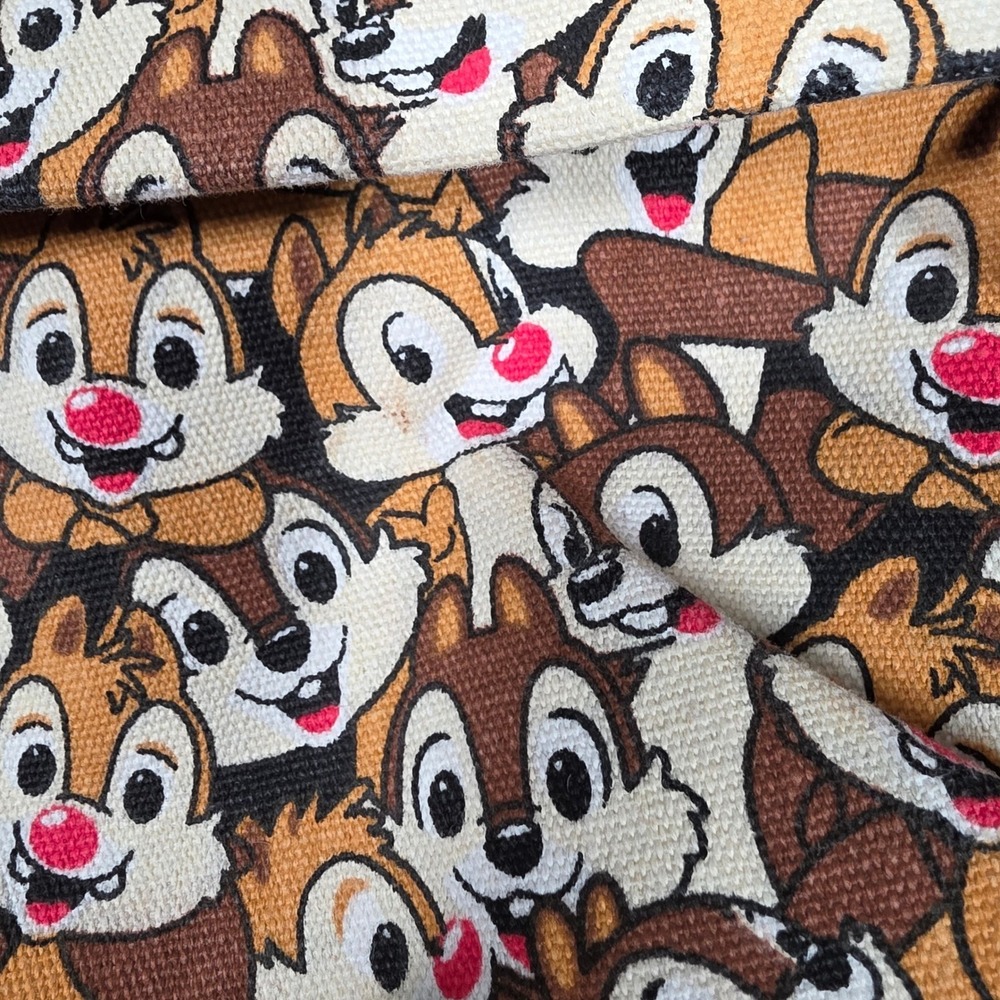 Chip & Dale Rescue Rangers Backpack Character All Over Print Canvas Bag 16" RARE - Picture 2 of 10